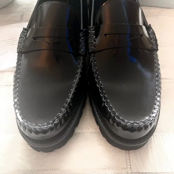 New Margaux Louisa Loafer in Black Calf